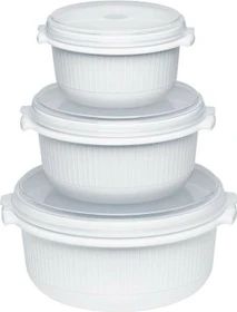 Emsa Micro Family Mikrowellentopf-Set weiß, 3-tlg.