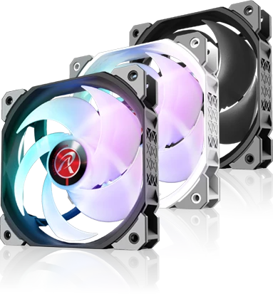 Raijintek Ageras 12 ARGB, LED-Steuerung, 120mm, 3er-Pack
