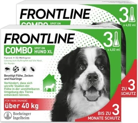 Frontline Combo Spot-On Hund XL (40-60kg) Lösung zum Auftropfen Einzeldosispipetten, 3 Stück
