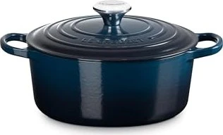 Le Creuset Signature Gusseisen Bräter rund 24cm 4.2l nuit