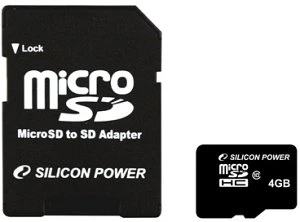 Silicon Power 4GB Kit, Class 10