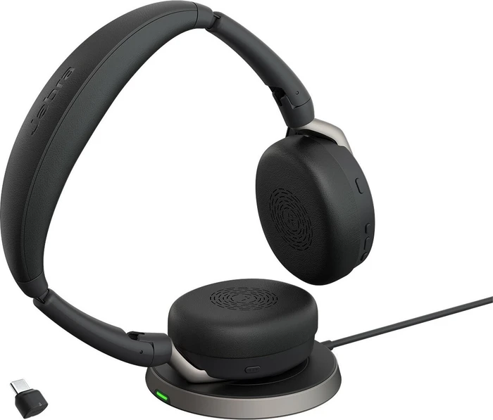 Jabra Evolve2 65 Flex USB-C UC inkl. Wireless Charging Pad