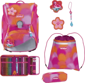 Scout Alpha DIN Florida Sunset Schultaschen-Set, 4-tlg.