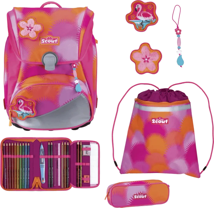 Scout Alpha DIN Florida Sunset Schultaschen-Set, 4-tlg.