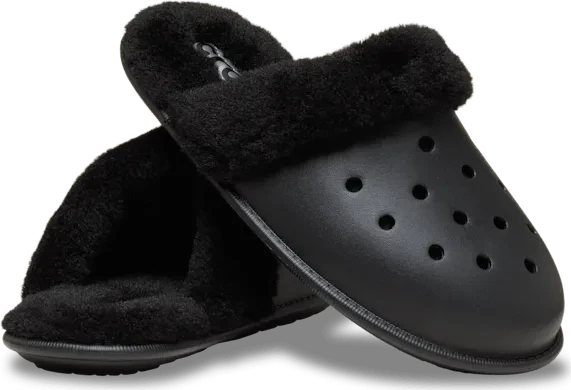 Crocs Classic Fuzz Scuff schwarz (212143-001) – Bild 2 von 4