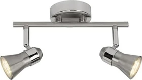 Brilliant Sanny Spot 2-flammig eisen/chrom