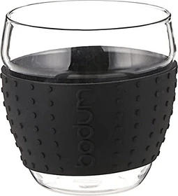 Bodum Pavina Glas 350ml schwarz, 2 Stück