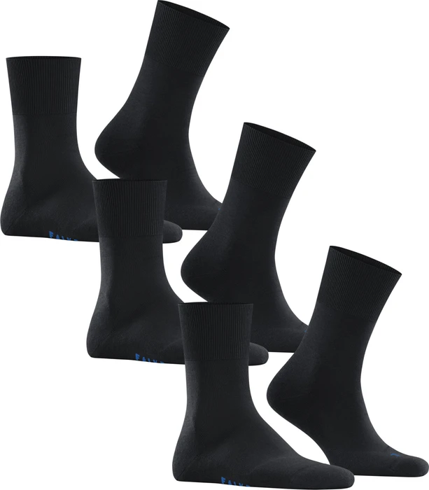 Falke Run Socken schwarz, 3 Paare