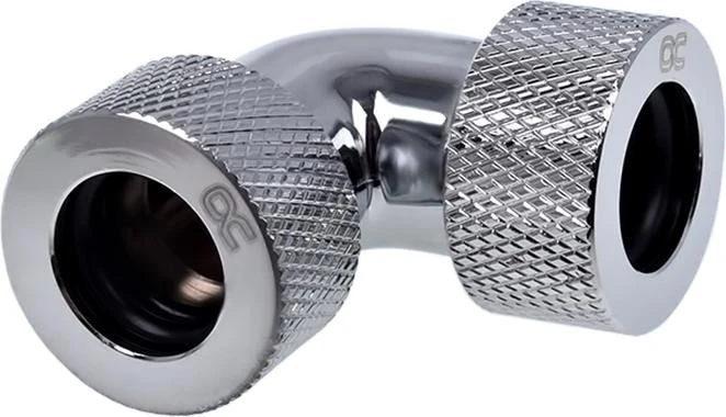 Alphacool Eiszapfen 90° 13mm L-Verbinder für Rohre G1/4", verchromt