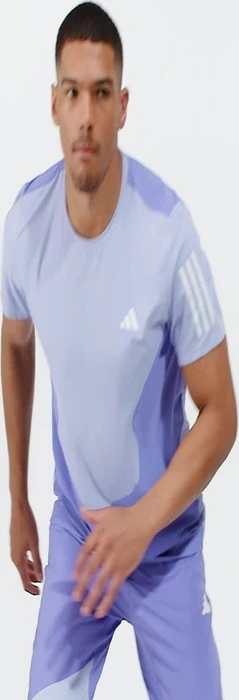 adidas Own The Run Colorblock Aeroready Laufshirt kurzarm semi cobalt blue/blue spark (Herren)