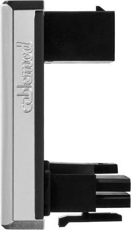 CableMod 12VHPWR Winkeladapter 180 Grad, Variante B, Sense-Pins an der Oberseite, silber