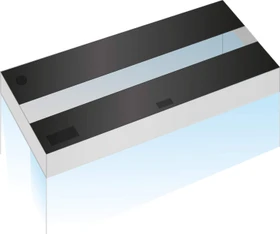 Juwel Klappensatz 150/50 II, 2-teilig, schwarz