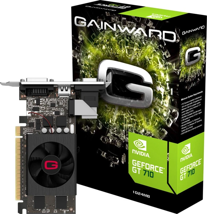 Gainward GeForce GT 710, 1GB GDDR5, VGA, DVI, HDMI