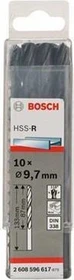 Bosch Professional HSS-R Spiralbohrer, 9.7x87x133mm, 10 Stück