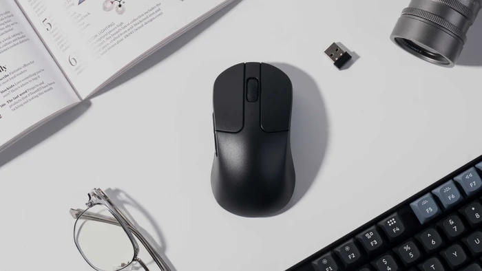 Keychron M3 mini Wireless Mouse schwarz, 8K PixArt 3950, USB/Bluetooth