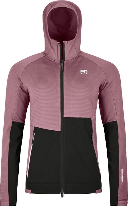 Ortovox Fleece Rib Hoody Funktionsjacke dusk rose (Damen)
