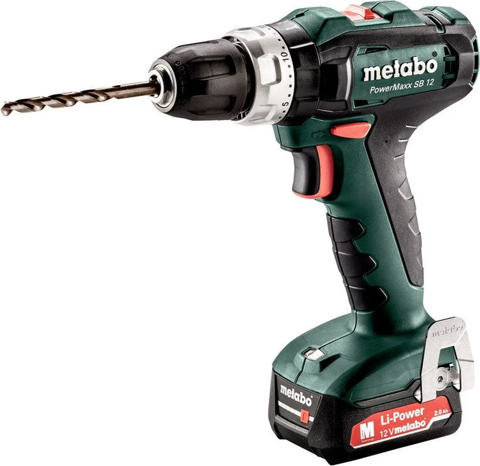 Metabo PowerMaxx SB 12 Akku-Schlagbohrschrauber inkl. Koffer + 2 Akkus 2.0Ah