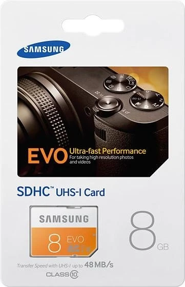 Samsung EVO 8GB, UHS-I, Class 10