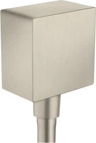 Hansgrohe Axor ShowerSolutions Wandanschluss eckig brushed nickel