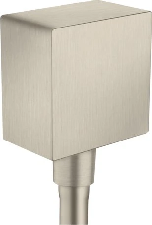 Hansgrohe Axor ShowerSolutions Wandanschluss eckig brushed nickel