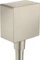 Hansgrohe Axor ShowerSolutions Wandanschluss eckig brushed nickel Vorschaubild