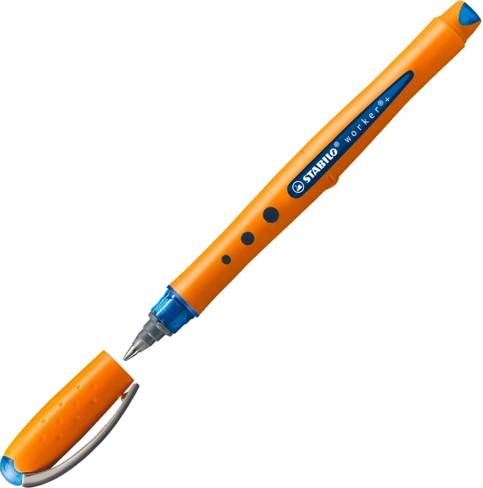STABILO worker+ Medium Tintenroller (Mine) blau/orange (2018/41) – Bild 2 von 6