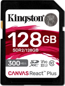 Kingston Canvas React Plus R300/W260 128GB, UHS-II U3, Class 10