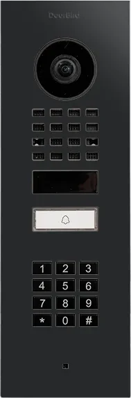 DoorBird D1101KV IP Video Türstation mit 1 Ruftaste, Keypad, pulverbeschichtet, Unterputz