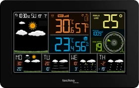 technoline WD 2700 Funkwetterstation schwarz, digital