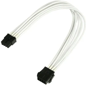 Nanoxia 8-Pin PCIe Verlängerung 30cm, sleeved weiß (NX8PE3EW)