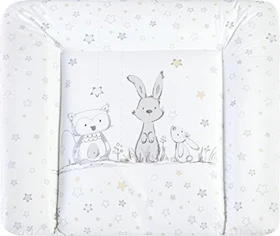 Julius Zöllner Softy Folie Wickelauflage, 65x75cm Häschen & Eule