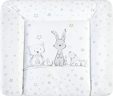 Julius Zöllner Softy Folie Wickelauflage, 65x75cm Häschen & Eule