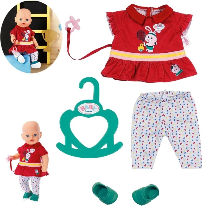 Zapf creation BABY born Mode - Little Sport Outfit 36cm rot