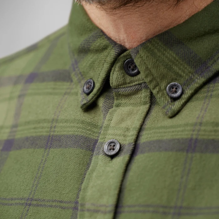 Fjällräven Övik Twill Hemd langarm deep forest/green (Herren)