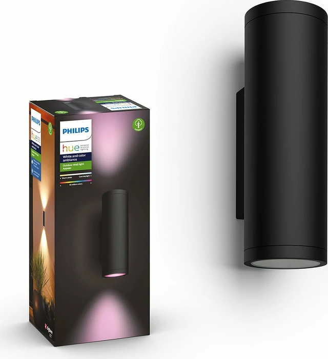 Philips Hue White and Color Ambiance Appear Wandleuchte schwarz