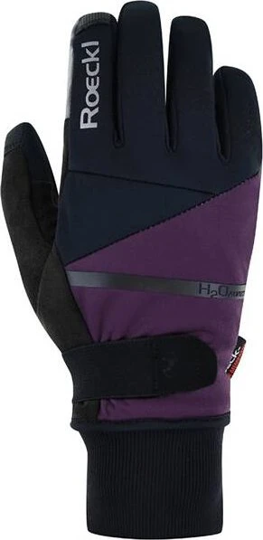 Roeckl Vuno Fahrradhandschuhe black/grape wine