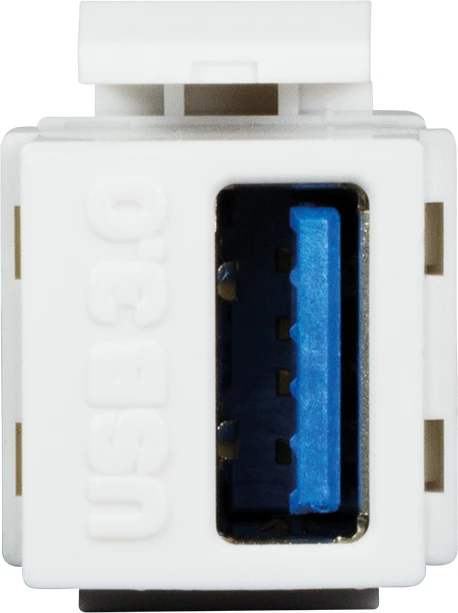 LogiLink Keystone Modul USB-A 3.0 Buchse via USB-A 3.0 Buchse, weiß