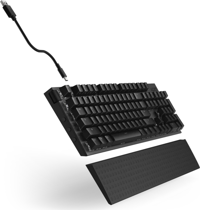 NZXT Function 2, matt schwarz, LEDs RGB, hot-swap, Swift Optical PURPLE, USB, DE