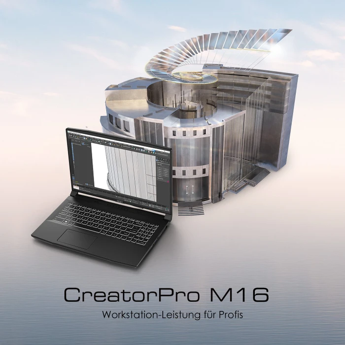 MSI CreatorPro M16 A12UJS-423, Core Black, Core i7-12700H, 32GB RAM, 1TB SSD, RTX A2000, DE