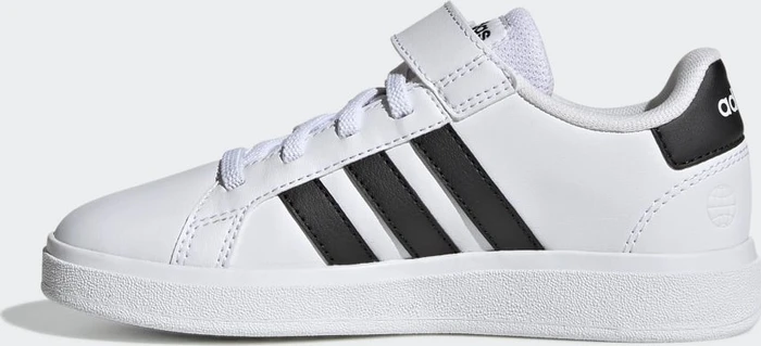 adidas Grand Court Court Elastic Lace and Top Strap cloud white/core black (Junior)