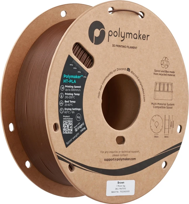 Polymaker HT-PLA, braun, Spule, 1.75mm, 1.00kg