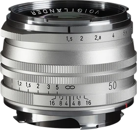 Voigtländer Nokton VM 50mm 1.5 Vintage Line asphärisch II MC für Leica M silber