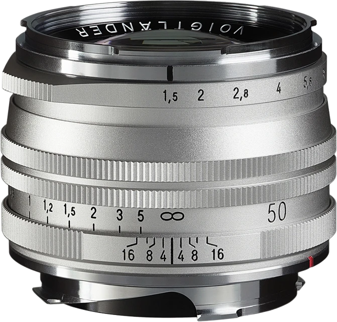 Voigtländer Nokton VM 50mm 1.5 Vintage Line asphärisch II MC für Leica M silber