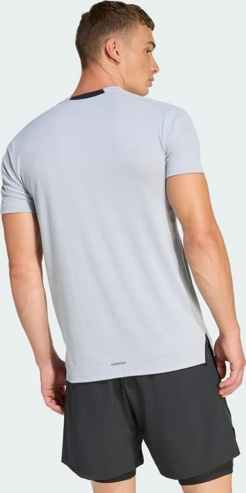 adidas Designed For Training Workout Funktionsshirt kurzarm halo silver (Herren)
