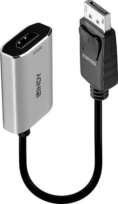 Lindy DisplayPort 1.4 Stecker auf HDMI 2.1 Buchse, Adapter
