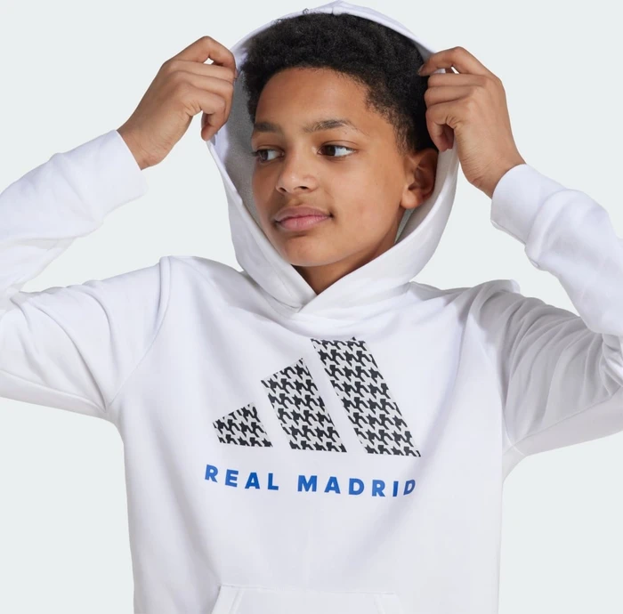 adidas Real Madrid Hoodie weiß (Junior)