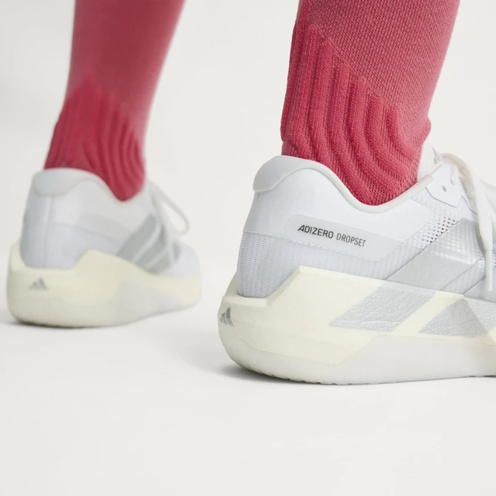 adidas Adizero Dropset Pro cloud white/silver metallic (Damen)