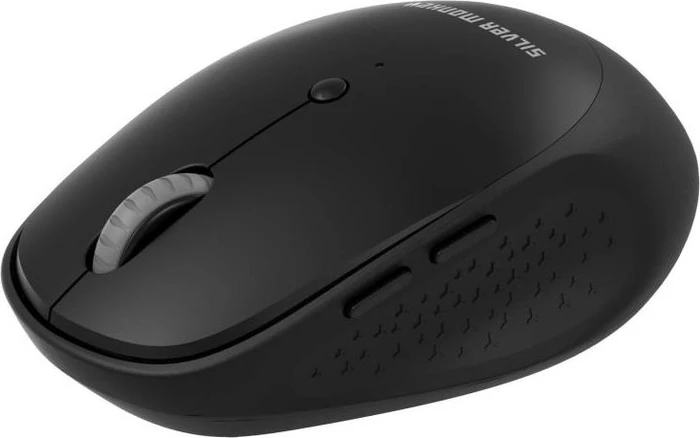 Silver Monkey M90 Wireless Comfort Silent Mouse schwarz, USB/Bluetooth