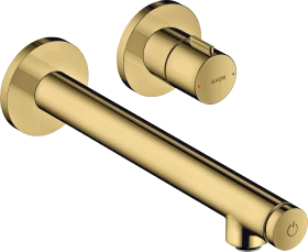 Hansgrohe Axor Uno Unterputz für Wandmontage Select mit Auslauf 221mm polished goldoptik