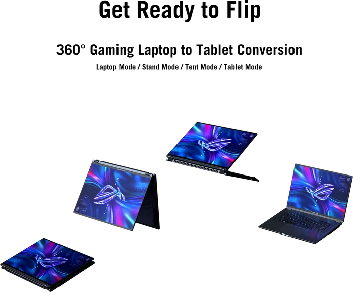 ASUS ROG Flow X16 (2023) GV601VI-NL016W, Off Black, Core i9-13900H, 32GB RAM, 1TB SSD, GeForce RTX 4070, DE
